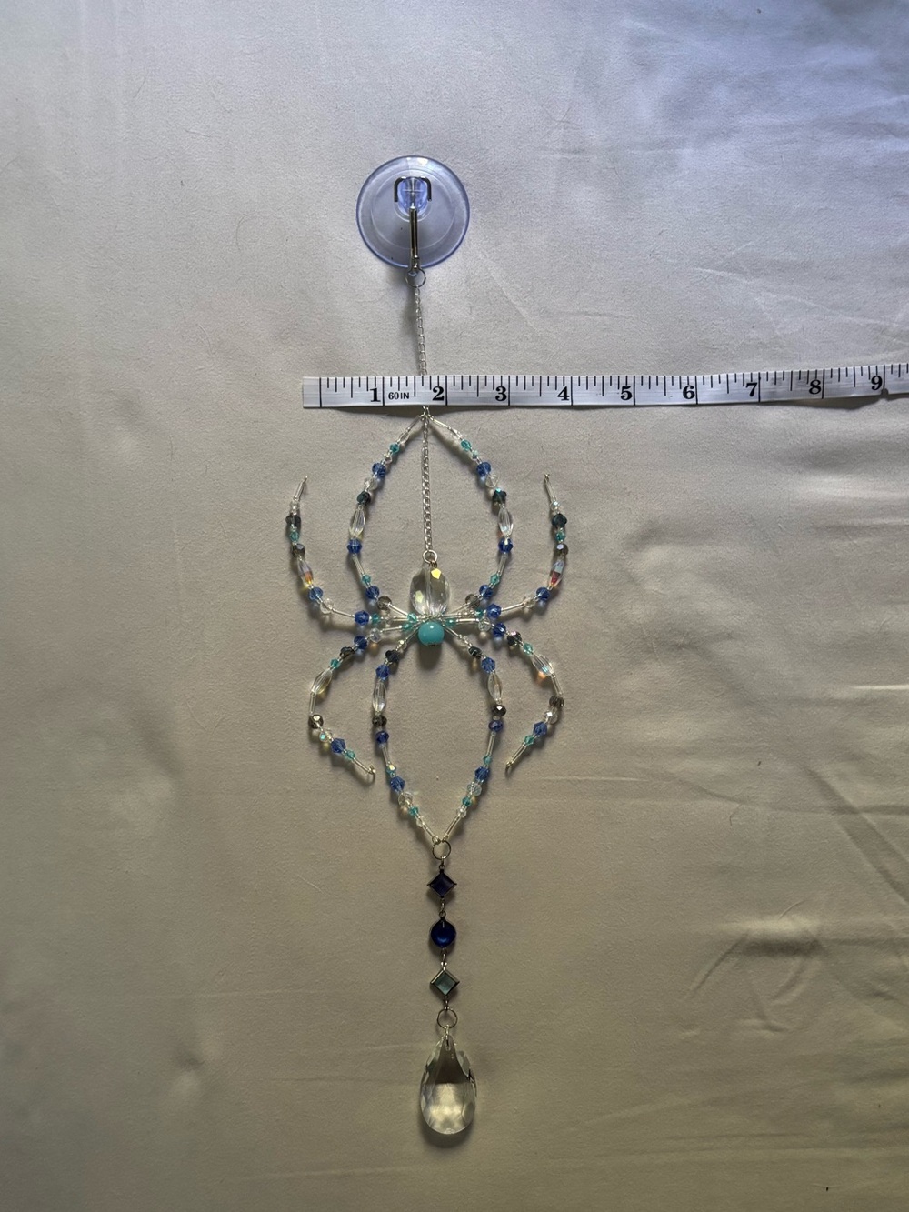 Crystal beaded spider suncatcher. - Picture 12 of 13
